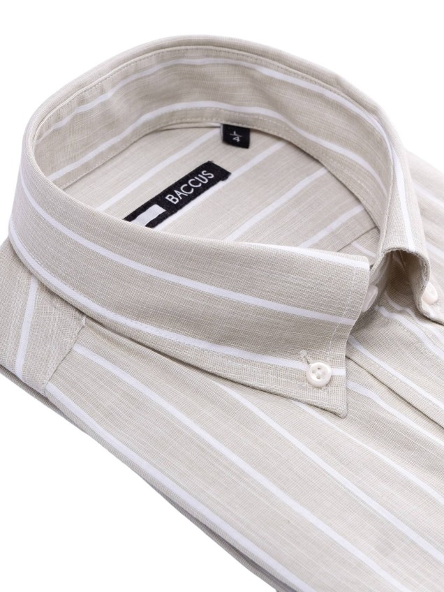 Camisa de Manga Comprida às Riscas