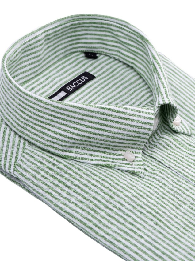 Camisa de Manga Comprida às Riscas
