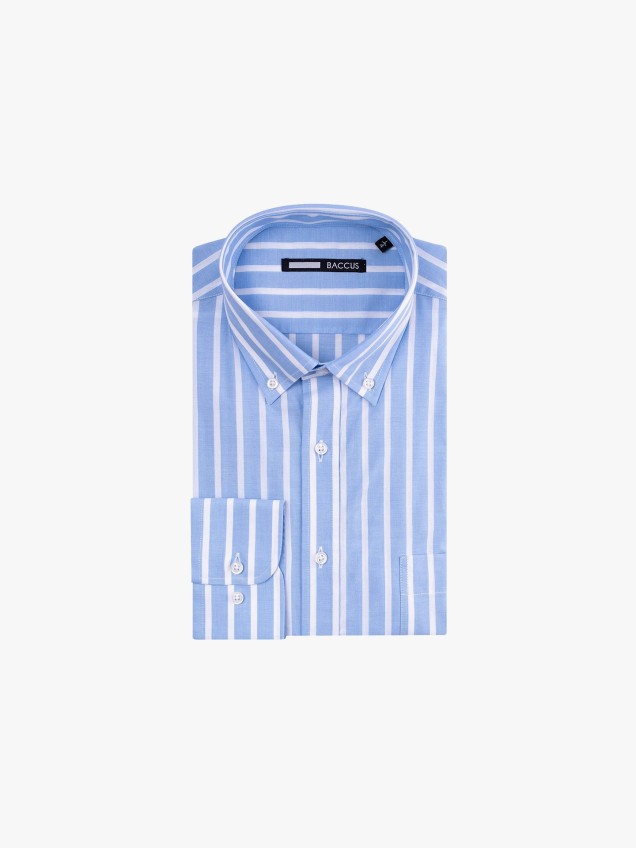Camisa de Manga Comprida �s Riscas