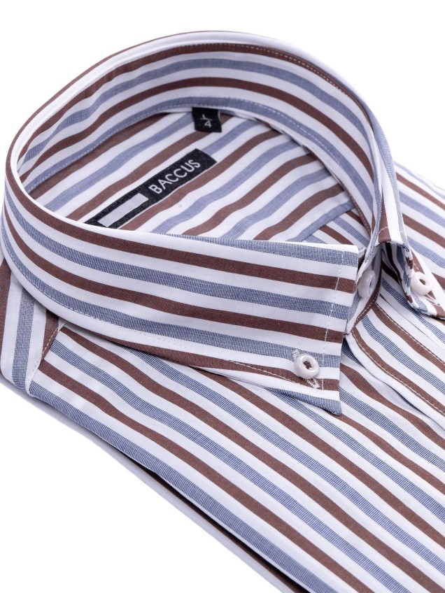 Camisa de Manga Comprida às Riscas