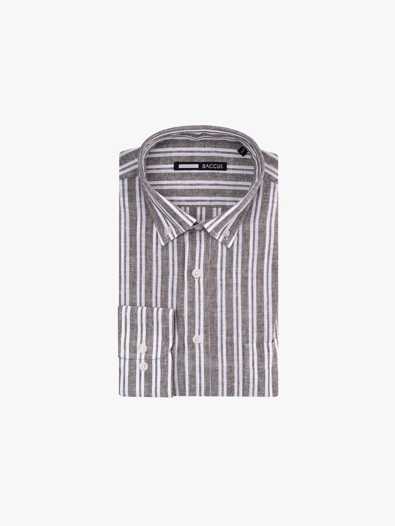 Camisa de Manga Comprida �s Riscas