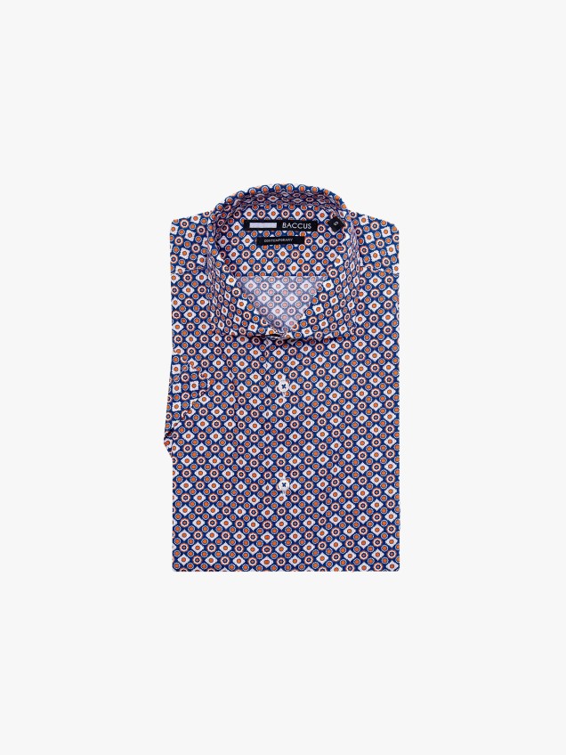 Camisa de Manga Curta com Padr�o