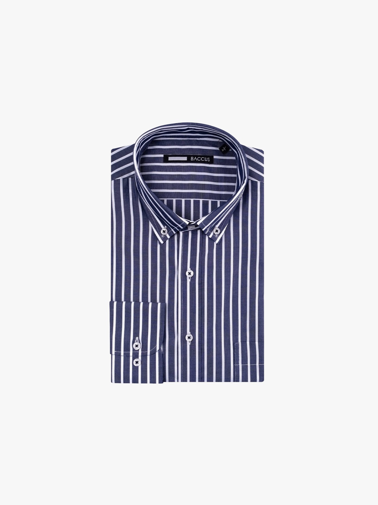 Camisa de Manga Comprida �s Riscas