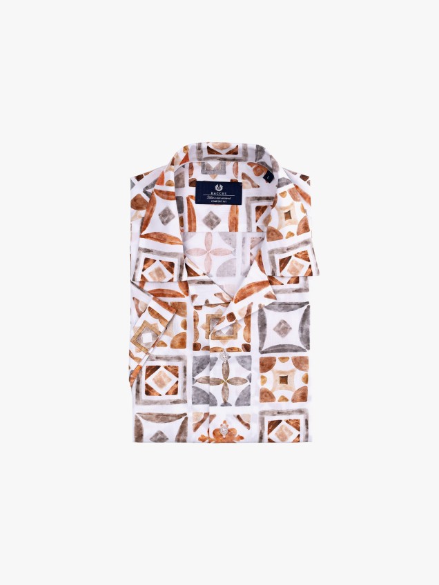 Camisa Havaiana Estampada
