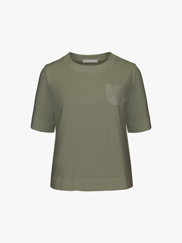 T-shirt com Bolso Dinia