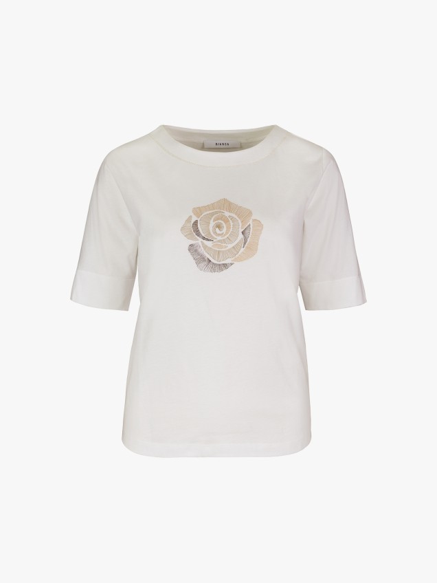 T-shirt com Bordado Dinia