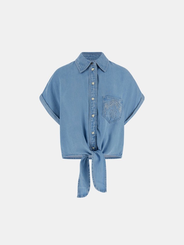 Camisa com Nó e Bolso