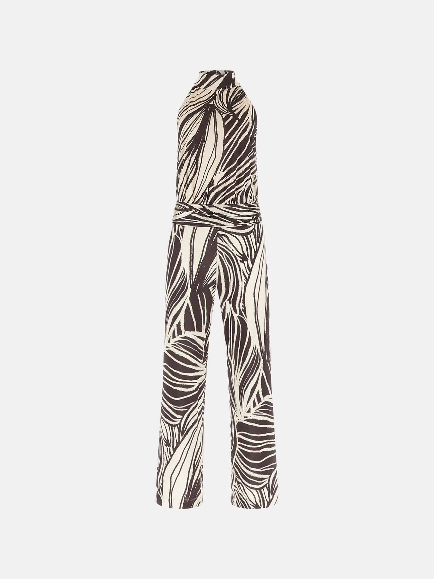 Macacão Estampado com Decote Halter