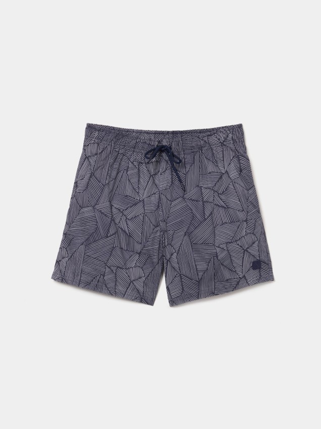 Calções de Banho com Estampado