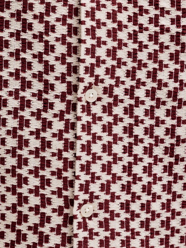 Camisa de Manga Curta com Padrão
