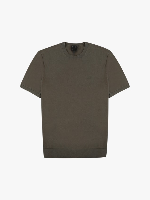 T-shirt de Malha com Bordado
