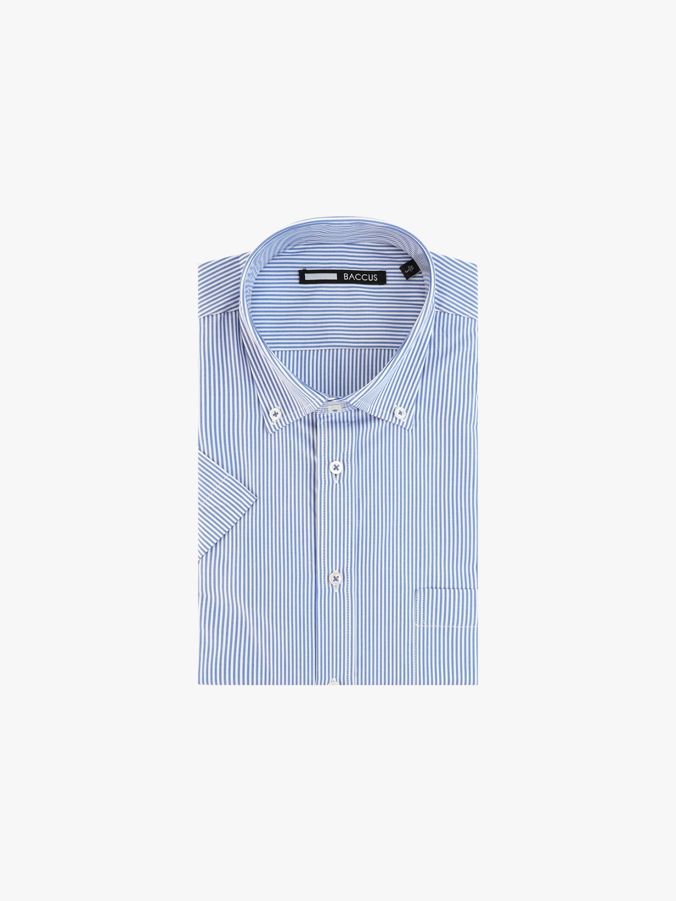 Camisa de Manga Curta �s Riscas