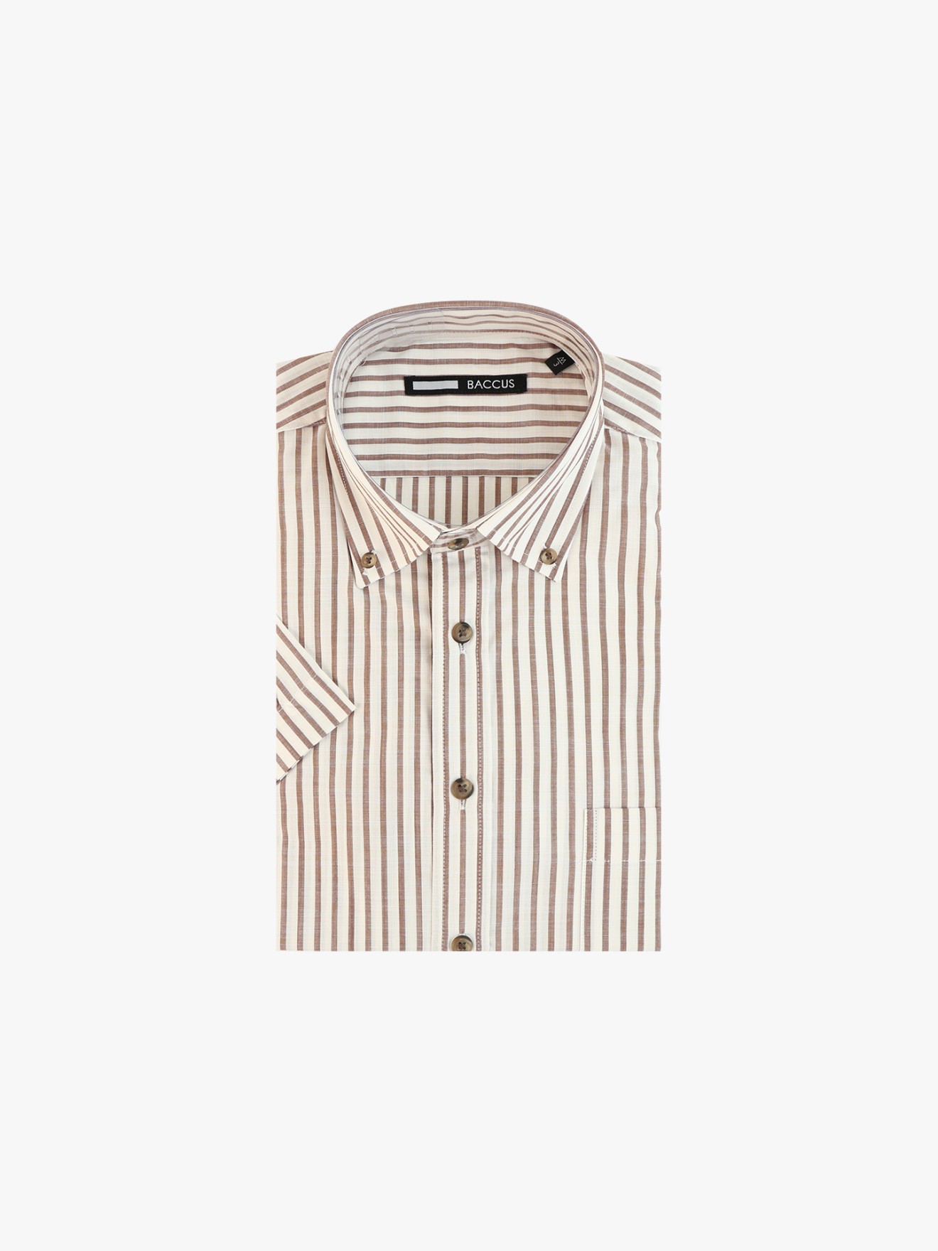 Camisa de Manga Curta às Riscas