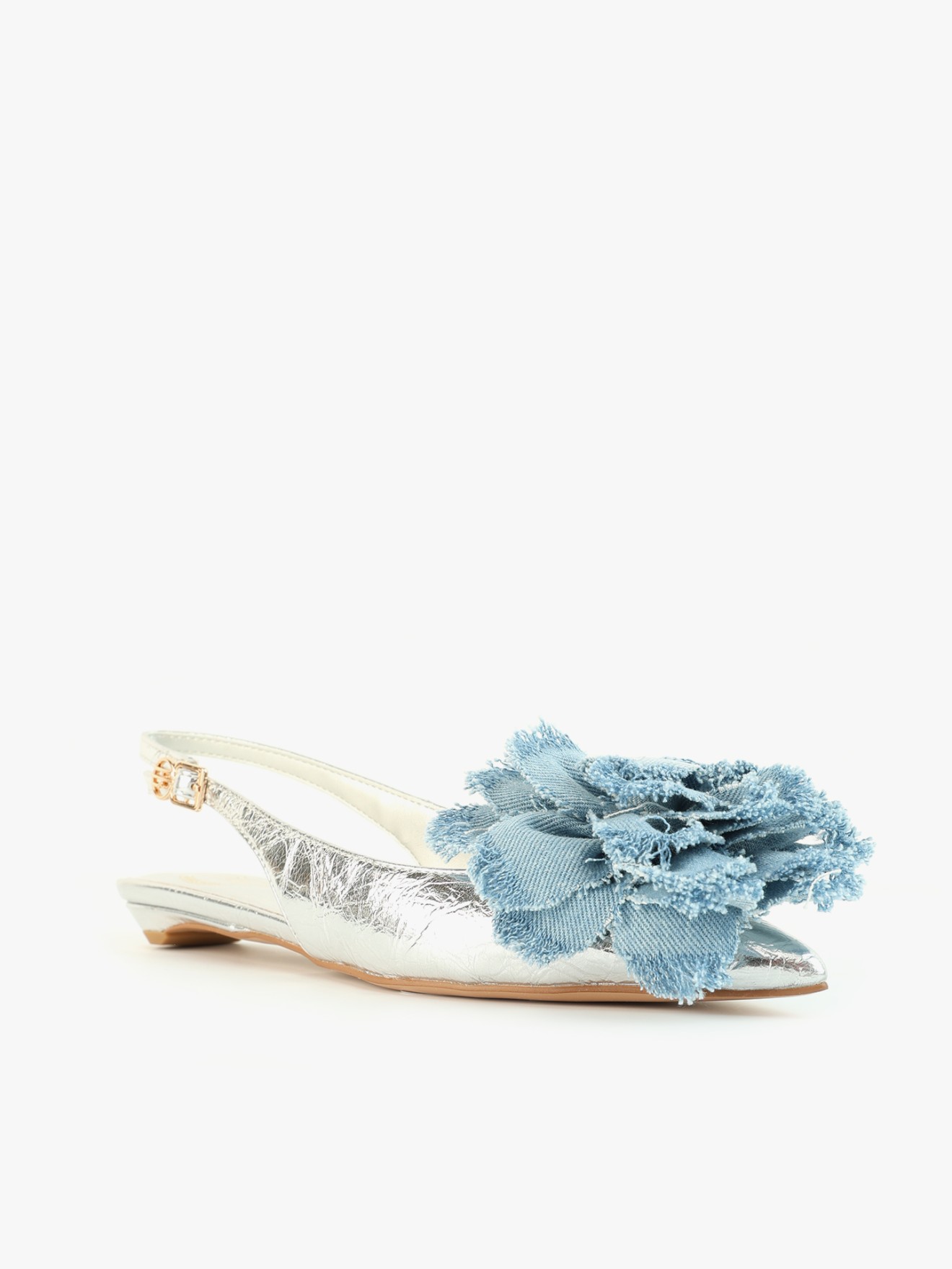 Sapatos Rasos com Flor