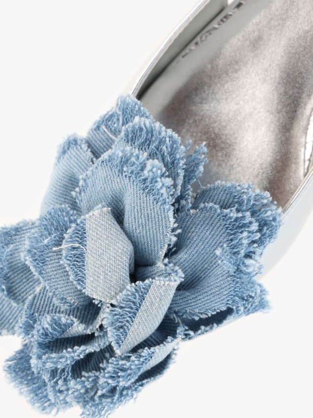 Sapatos Rasos com Flor