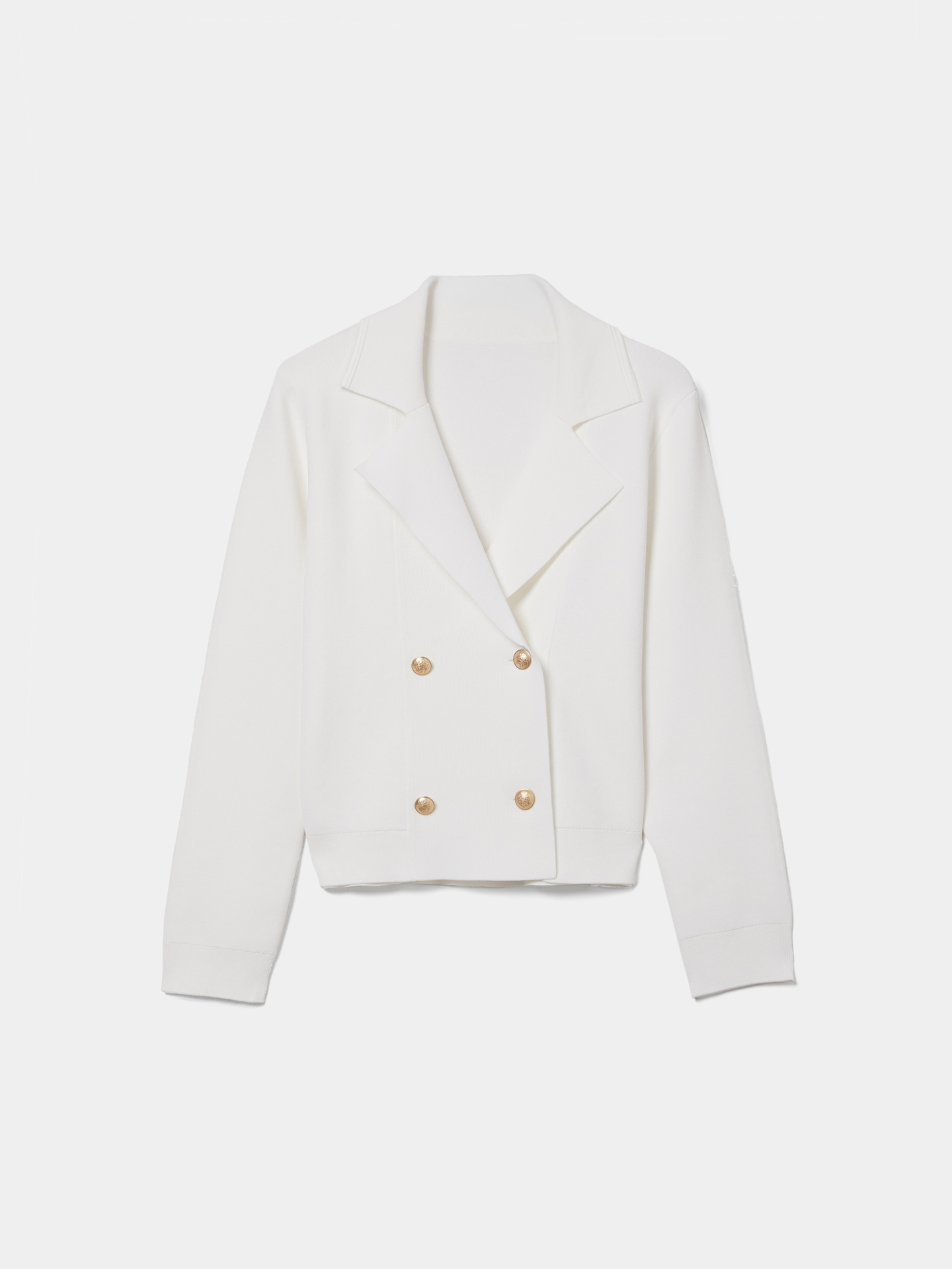 Casaco Blazer de Malha Estruturada