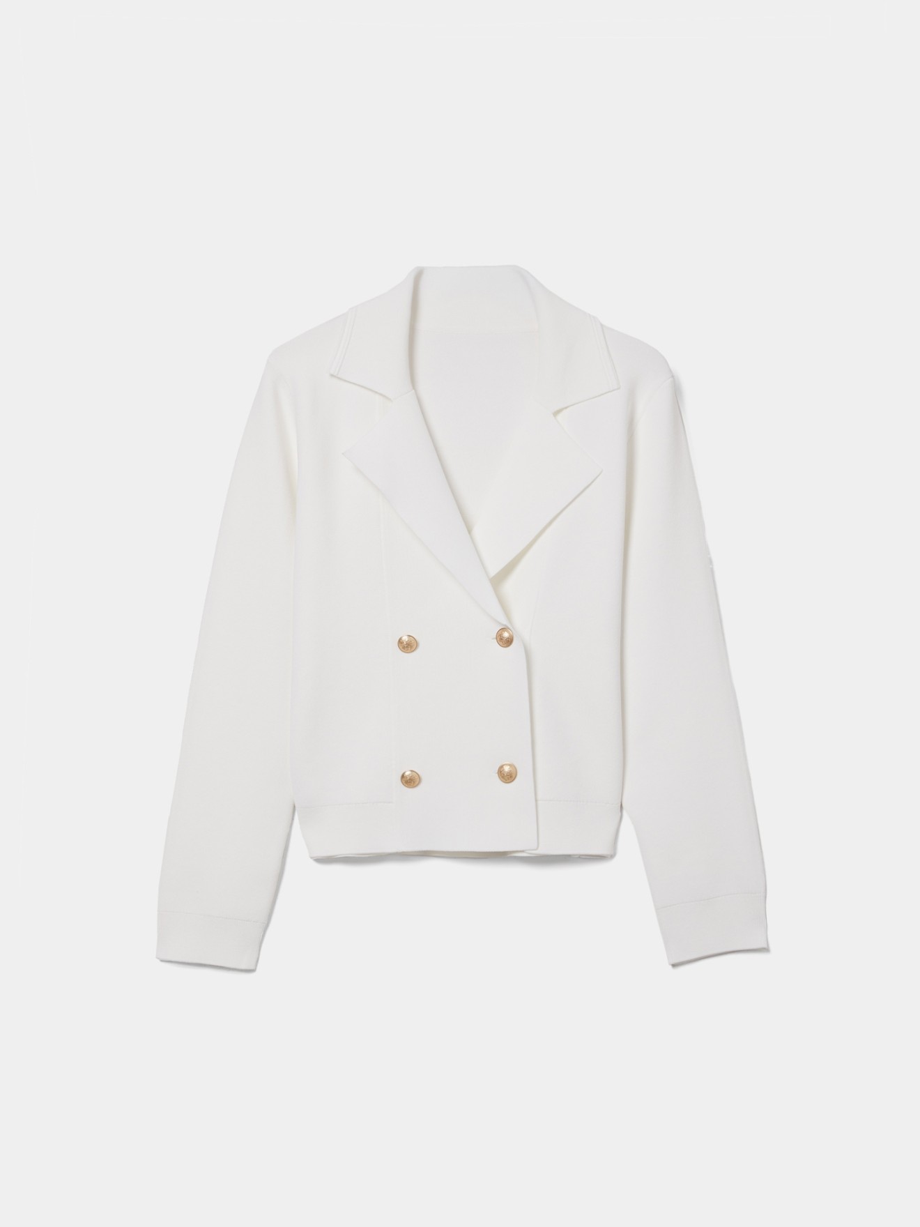 Casaco Blazer de Malha Estruturada