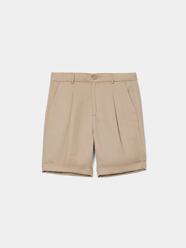 Calções Chino com Pinças