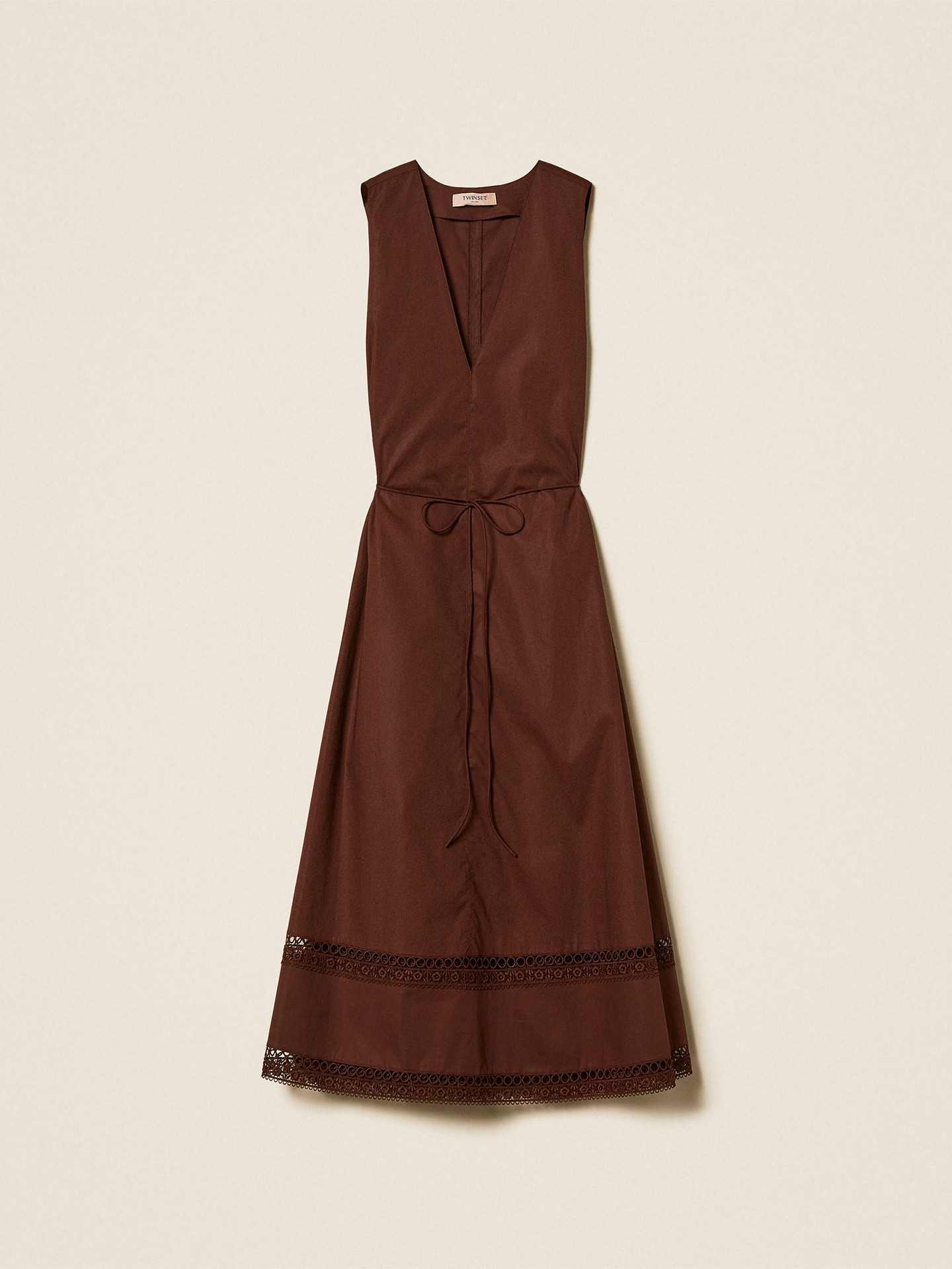 Vestido Comprido com Decote em V