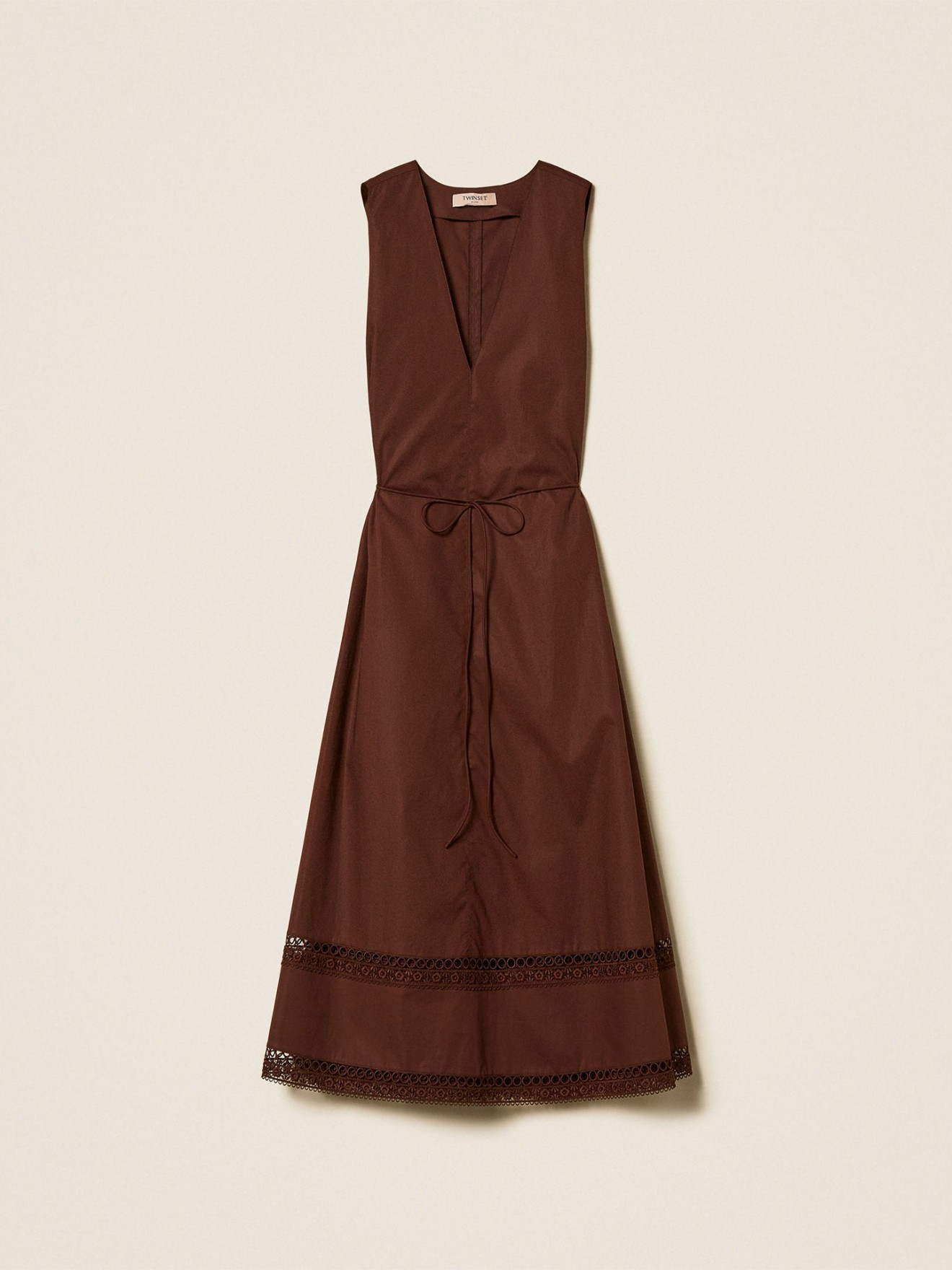 Vestido Comprido com Decote em V