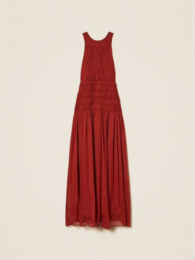 Vestido Comprido Franzido