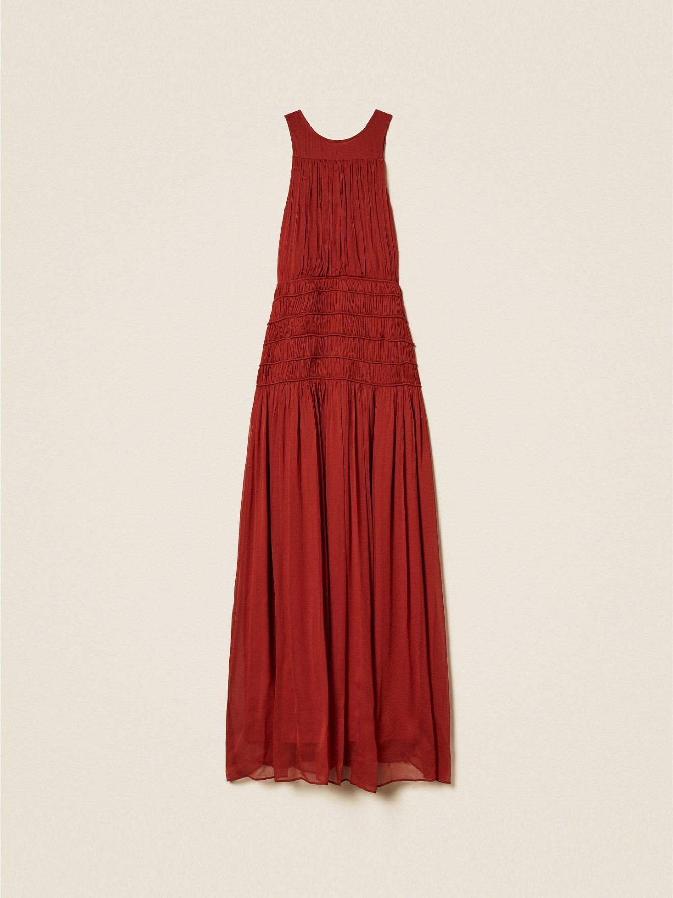 Vestido Comprido Franzido