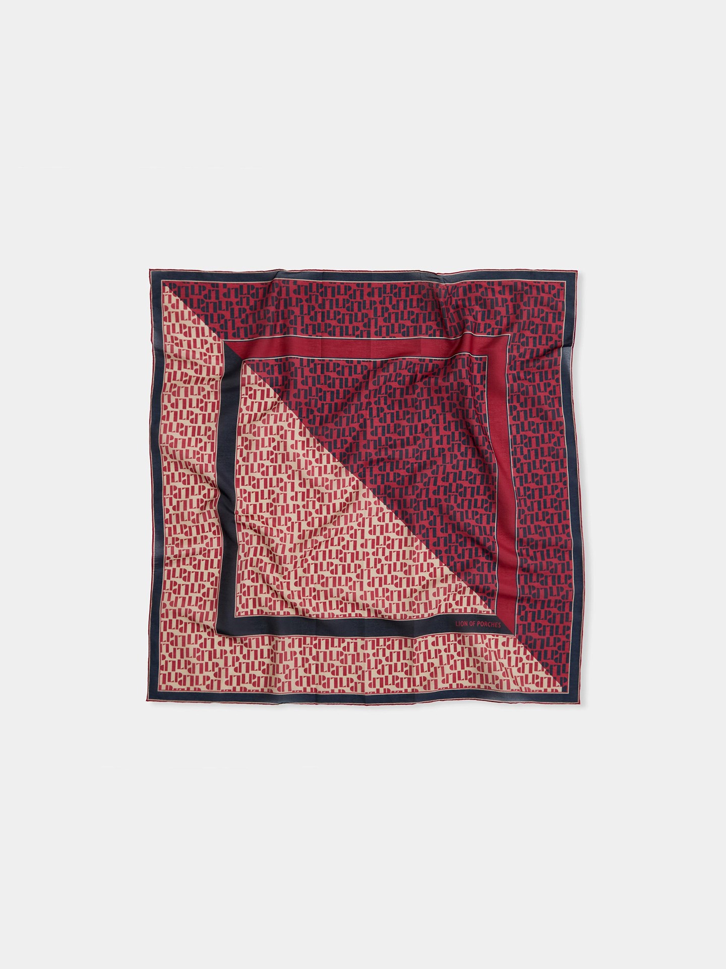 Lenço Quadrado com Estampado