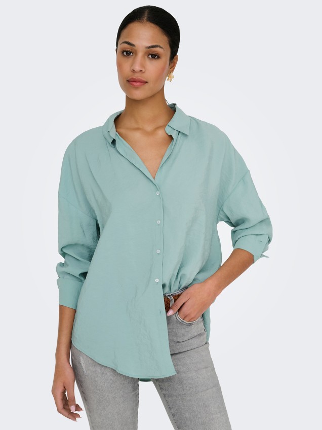 Camisa Oversized de Manga Comprida