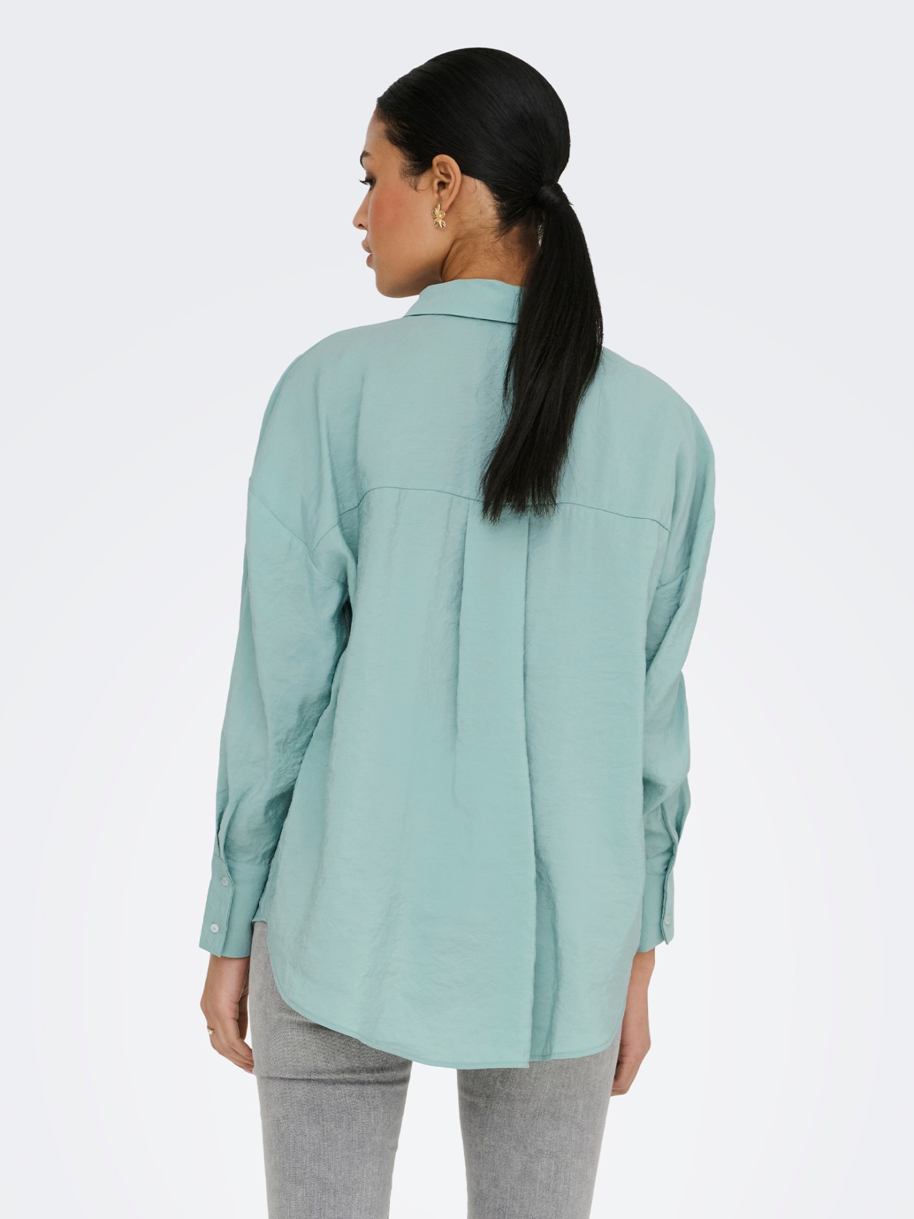 Camisa Oversized de Manga Comprida