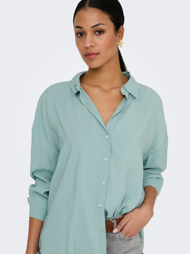 Camisa Oversized de Manga Comprida