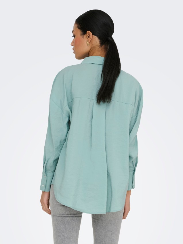 Camisa Oversized de Manga Comprida