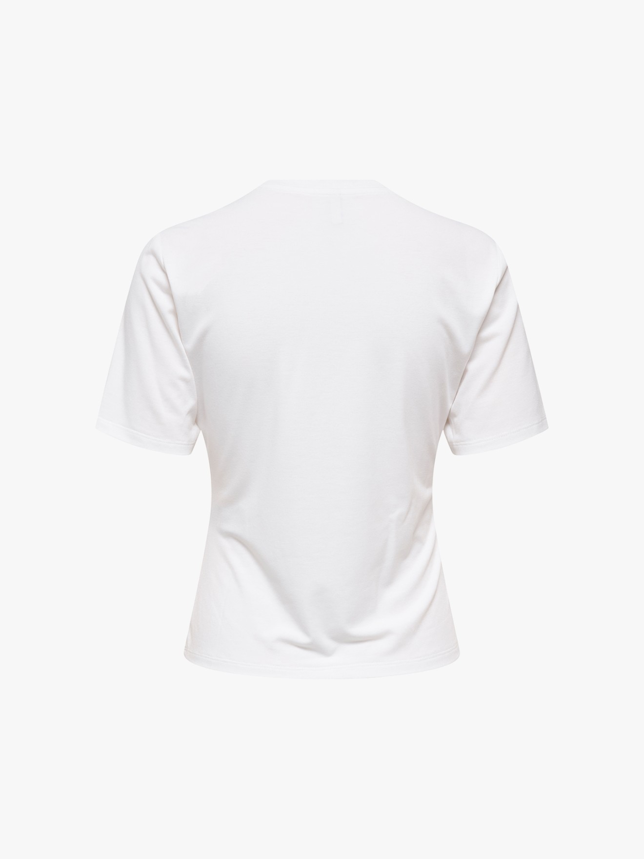 T-shirt Cropped com Detalhe Franzido