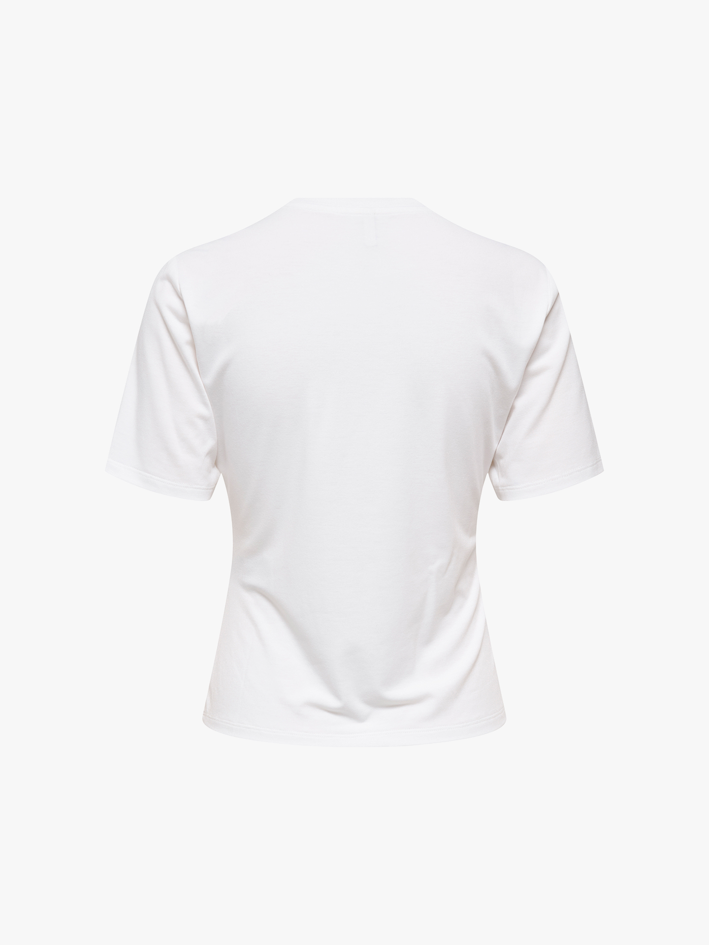 T-shirt Cropped com Detalhe Franzido