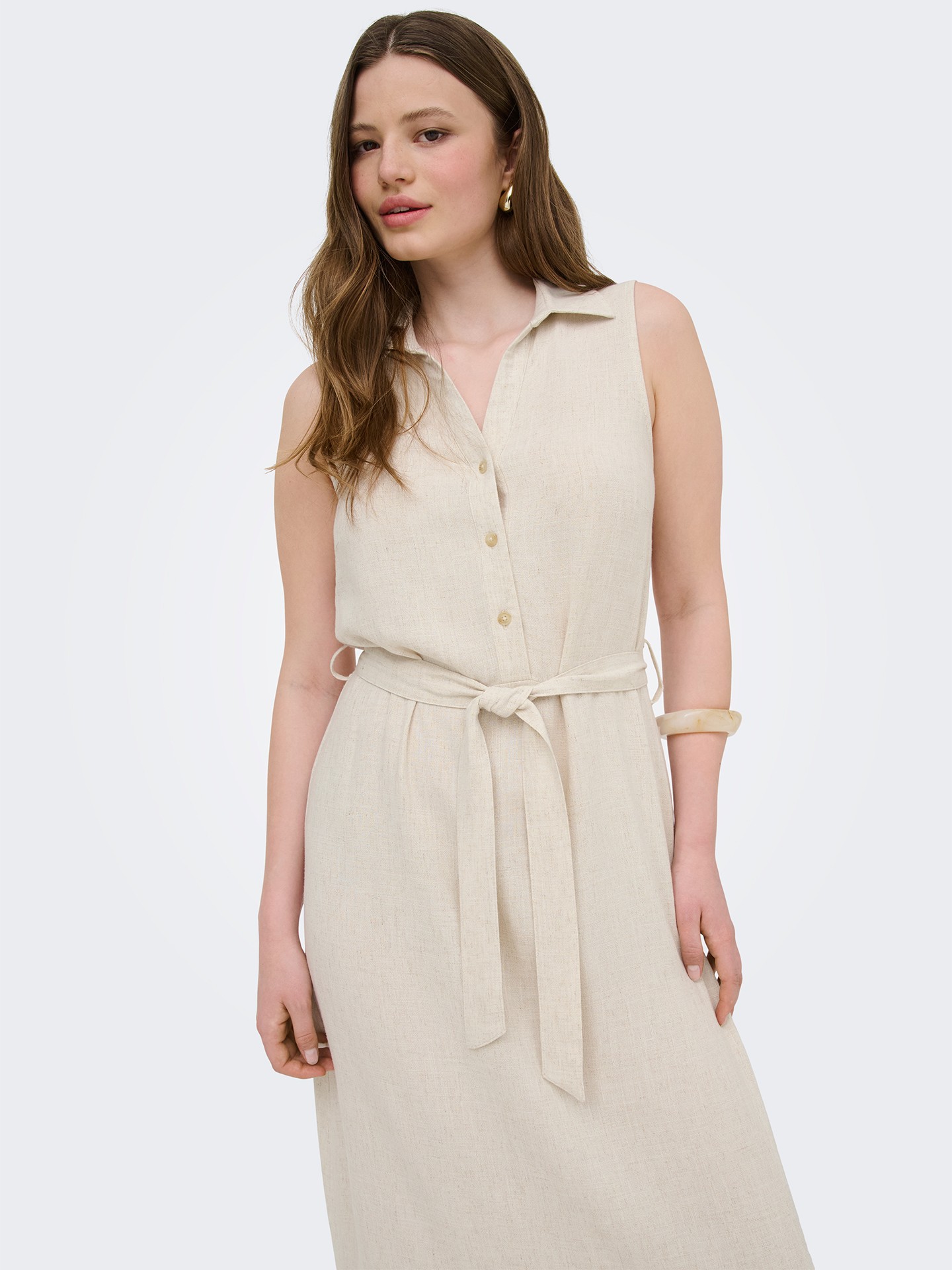 Vestido Maxi com Cinto