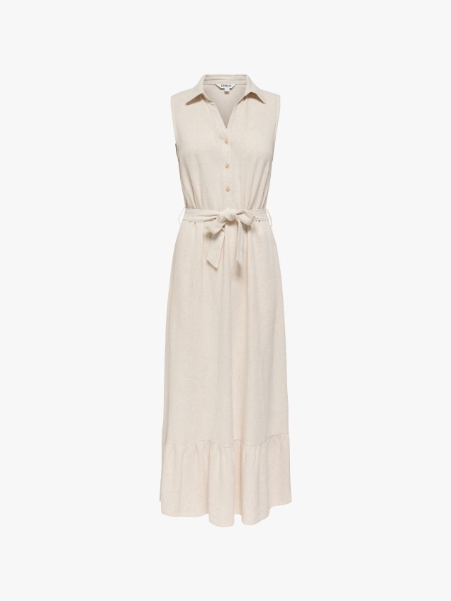 Vestido Maxi com Cinto