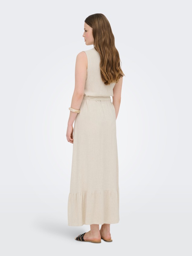 Vestido Maxi com Cinto