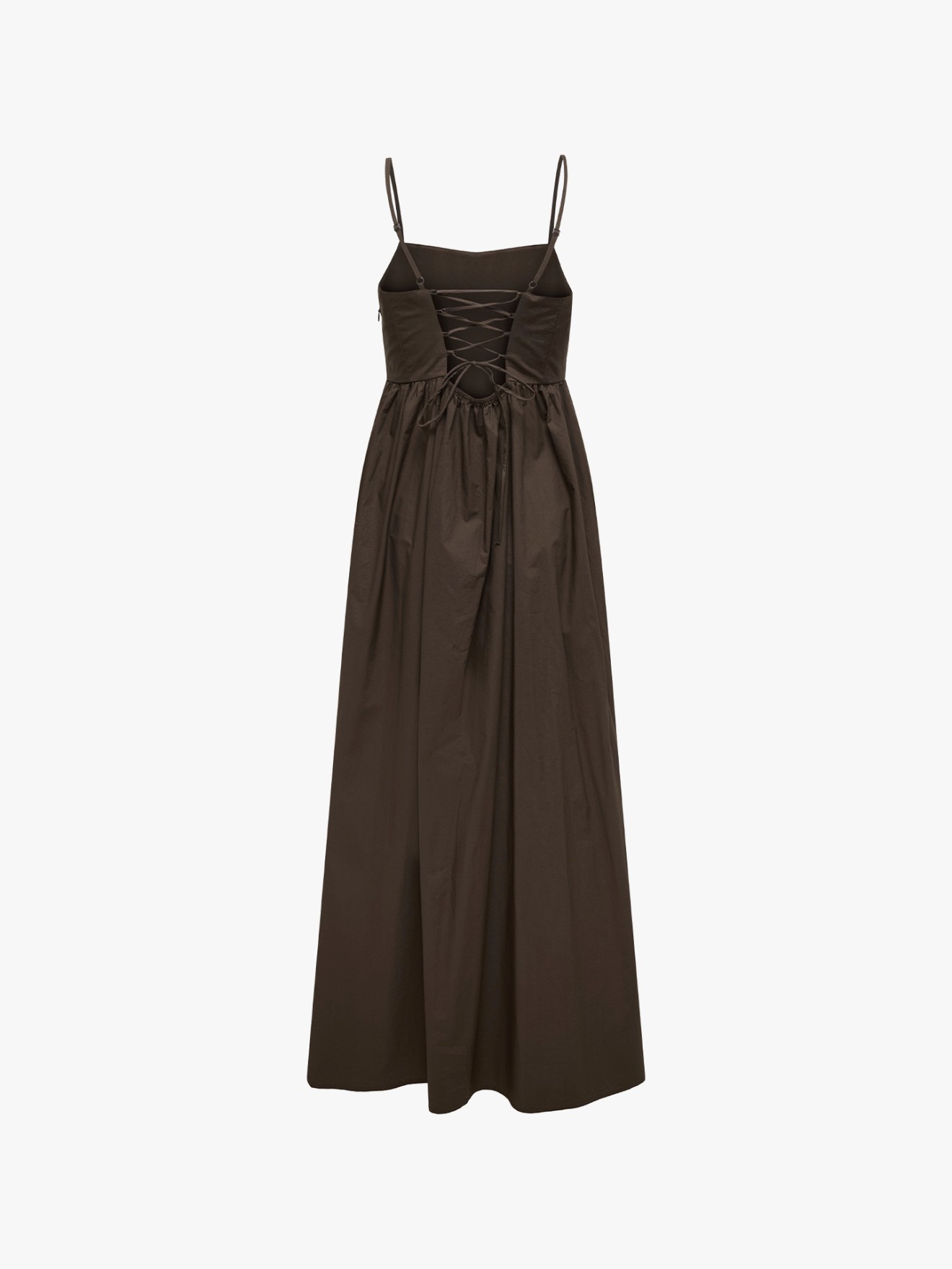 Vestido Comprido com Decote em U