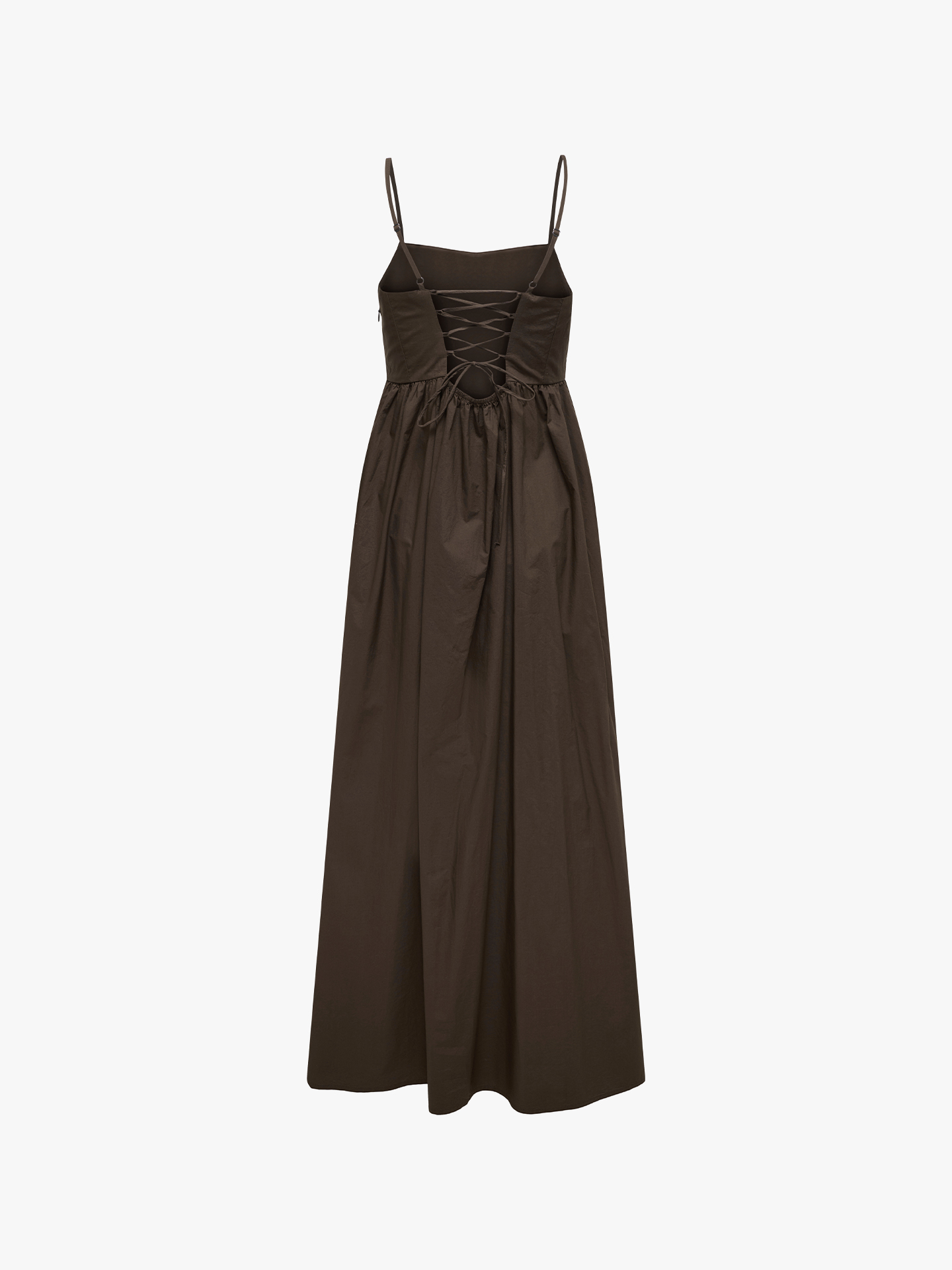 Vestido Comprido com Decote em U