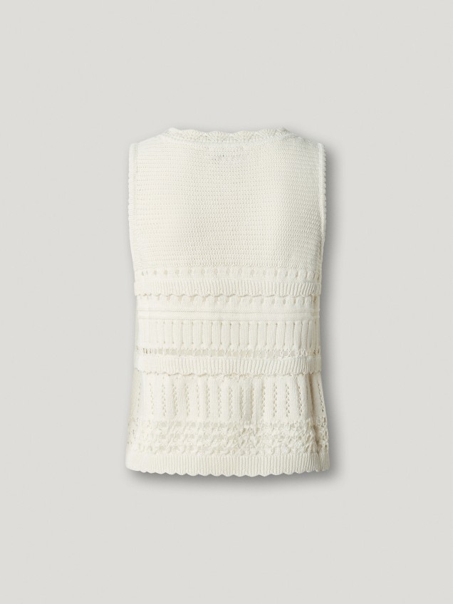 Top de Malha Crochet