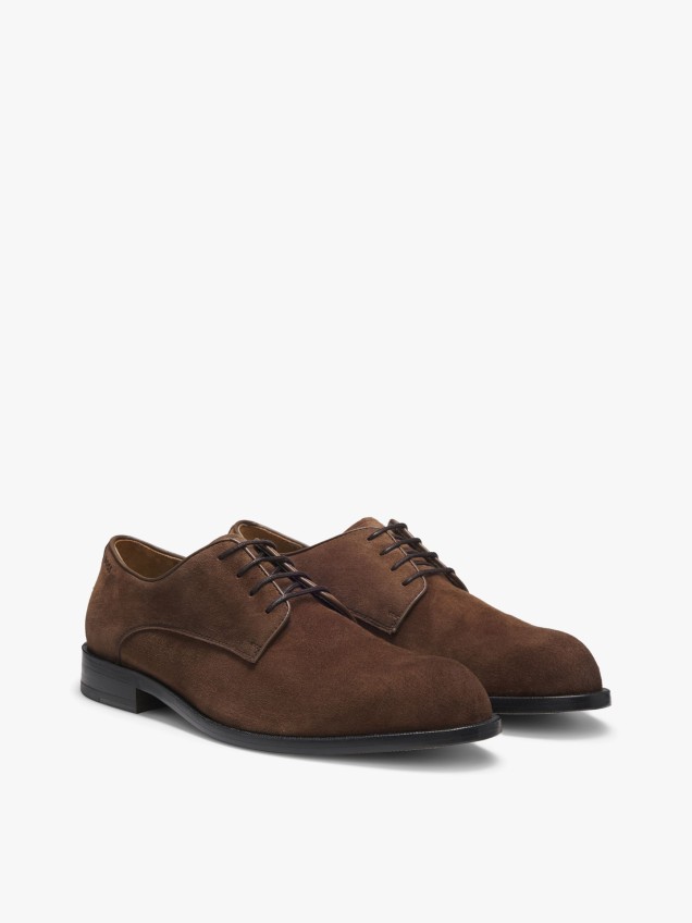 Sapatos Derby em Camurça