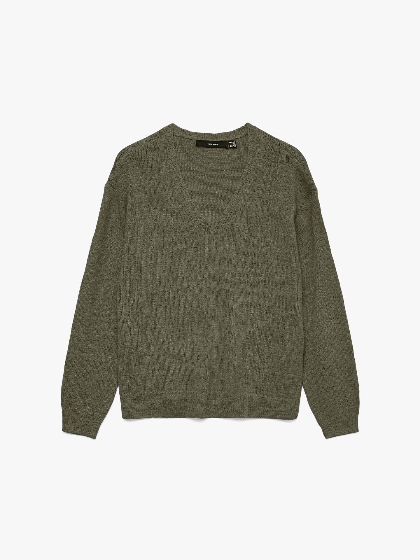 Camisola de Malha com Decote em V