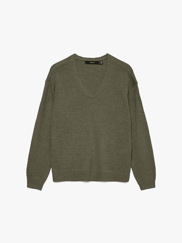Camisola de Malha com Decote em V