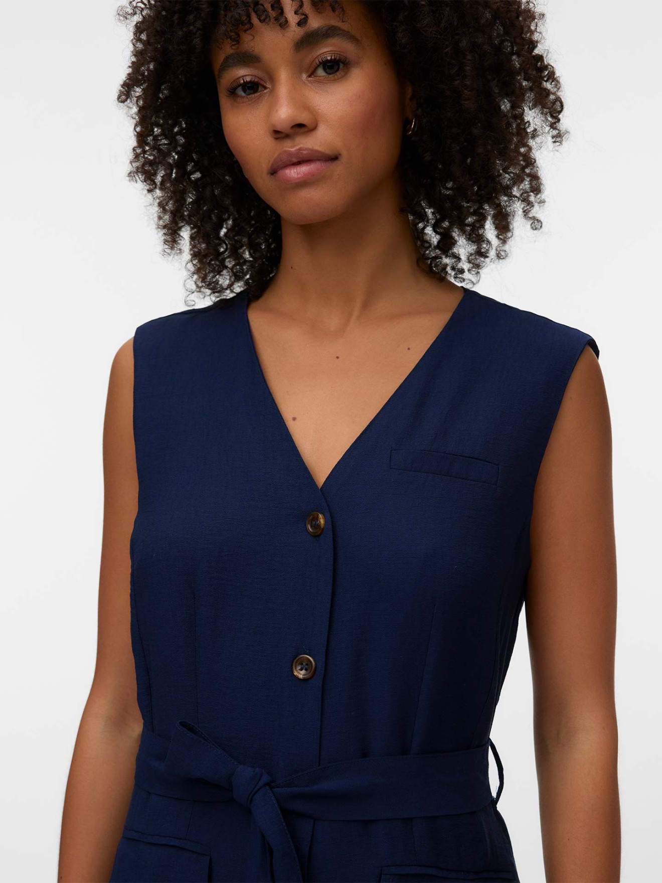 Vestido Midi com Cinto