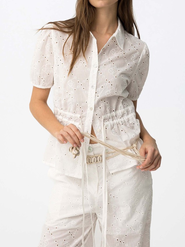 Camisa com Manga Bal�o