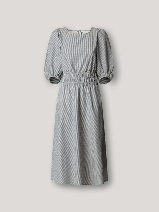 Vestido Comprido às Riscas