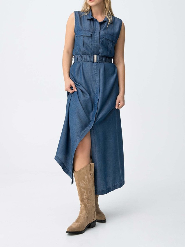 Vestido Camiseiro Midi