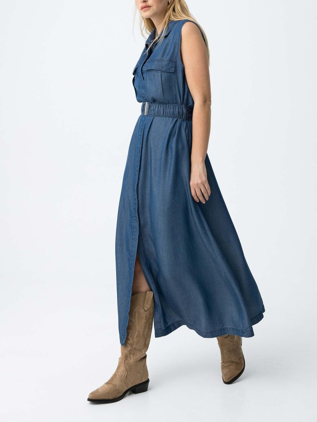 Vestido Camiseiro Midi