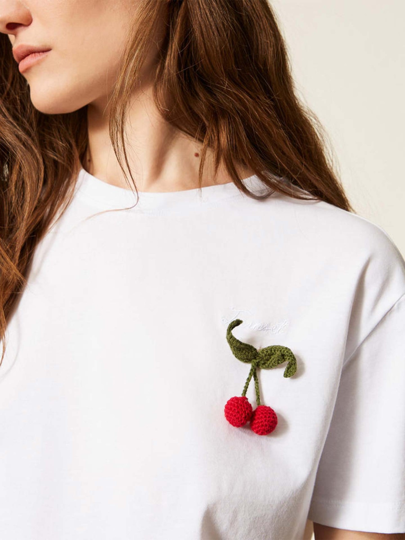 T-Shirt com Gola Redonda