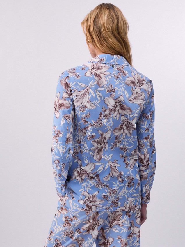 Blazer com Padrão Floral
