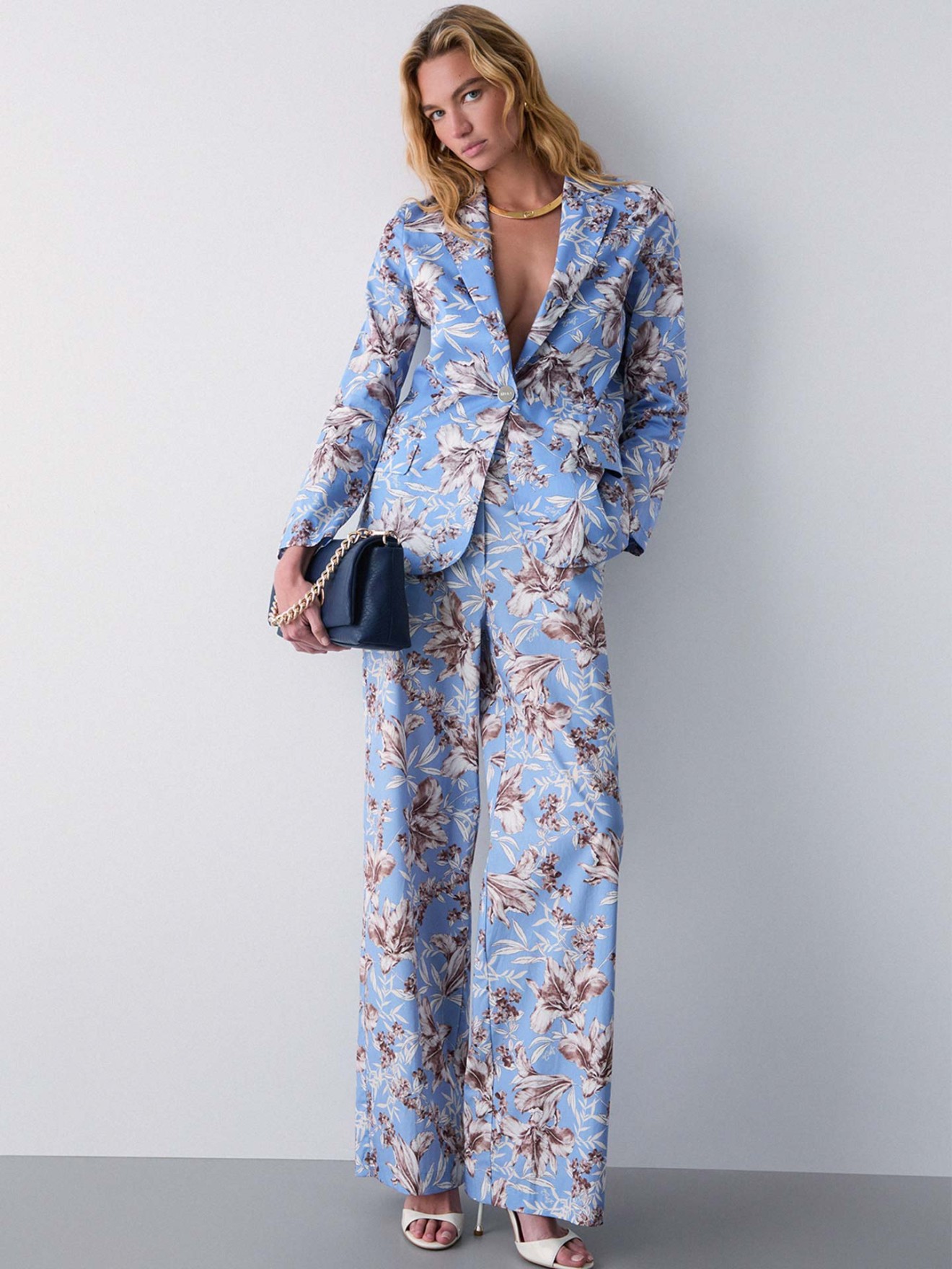 Blazer com Padr�o Floral